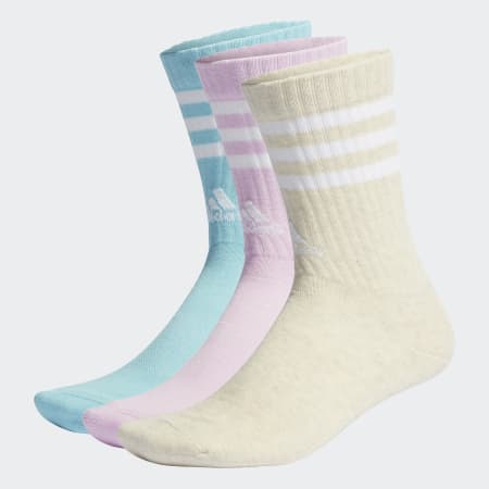 Accessories - 3-Stripes Cushioned Crew Socks 3 Pairs - White | adidas ...