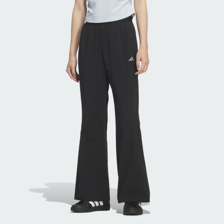 PANTALONI ȚESUȚI CU CRACI EVAZAȚI