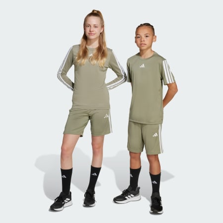 מכנסי Train Essentials 3-Stripes קצרים לילדים