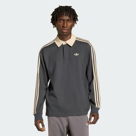3-STRIPES RUGBY LONGSLEEVE POLO