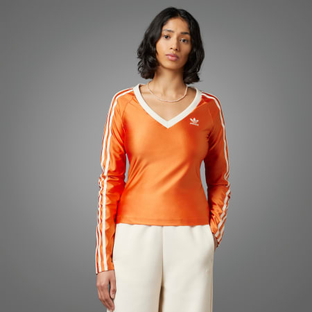 Womens orange cheap adidas sweatshirt