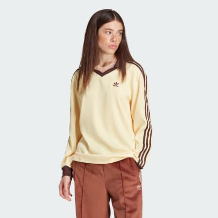 3-Stripes Satin Long Sleeve Tee