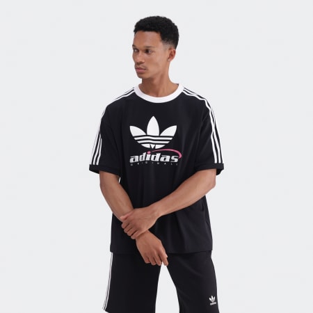 Trefoil Logo Play Football Graphic Short Sleeve T-Shirt