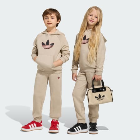 GRAPHIC TREFOIL LOOSE HOODIE SET