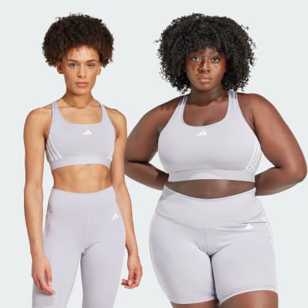 Powerimpact Train Medium-Support 3-Stripes Bra
