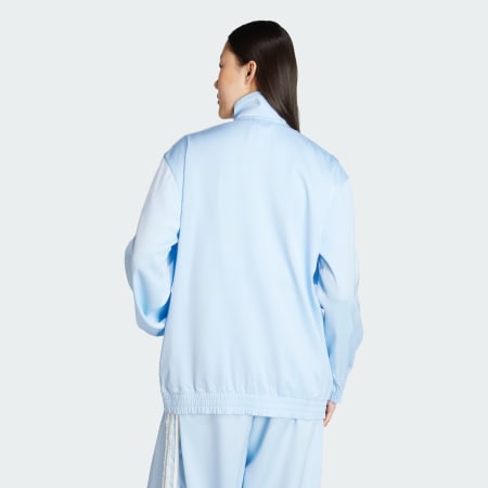 adidas Originals Satin Firebird Track Top Ruffle 3-Stripes