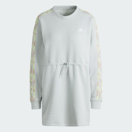 فستان Floral Graphic 3-Stripes Fleece