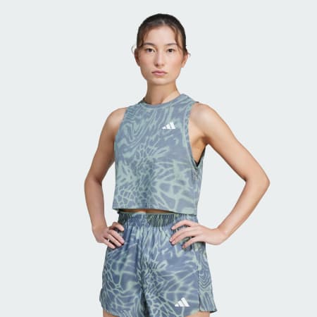 Train Essentials Allover Print Workout Tank Top