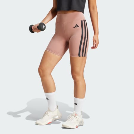 Optime Essentials 3-Stripes Short Leggings