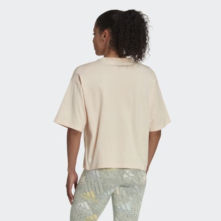 تيشيرت Essentials Multi-Colored Logo Loose Fit Cropped
