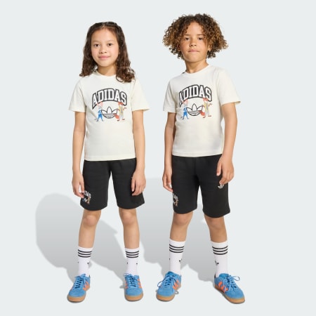 (取寄) アディダス キッズ ボーイズ マルチ スポーツ グリッド ティー (ビッグ キッド) adidas Kids boys Multi Sport Grid Tee (Big Kid) White/Multi