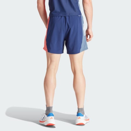 Men's Clothing - Own The Run Colorblock Shorts - Blue | adidas 