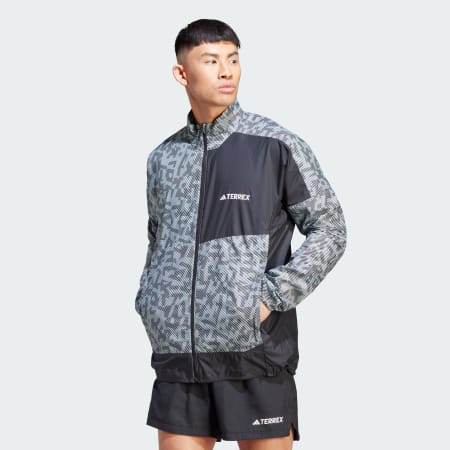 Adidas track jacket grey best sale