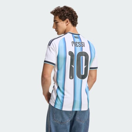 Argentina 26 Home Messi Jersey