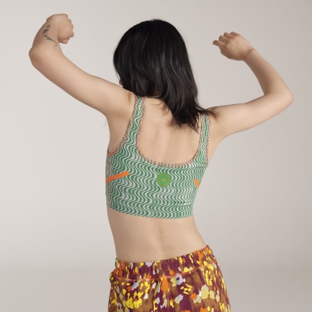 توب قصيرة adidas by Stella McCartney TruePurpose Printed