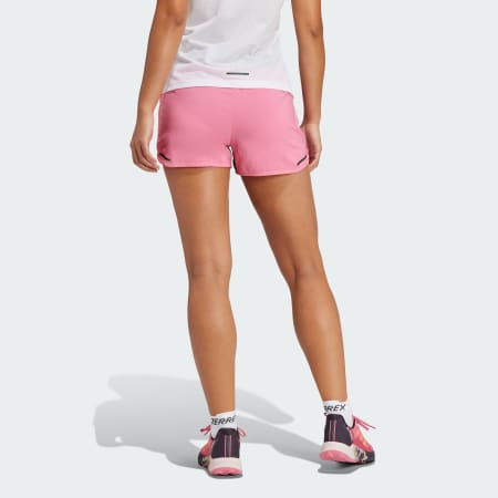 Clothing - Terrex Agravic Trail Running Shorts - Pink | adidas South Africa