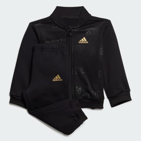 Brand Love Golden Jacket and Jogger Set Kids