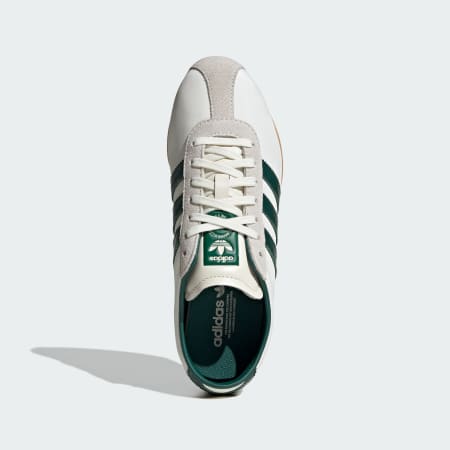 Adidas shoes white with green stripes online