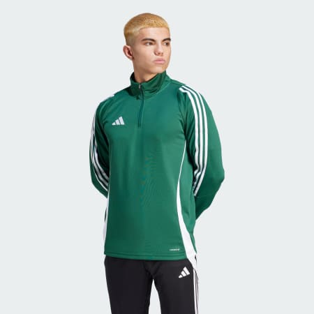 Green adidas tracksuit top mens best sale