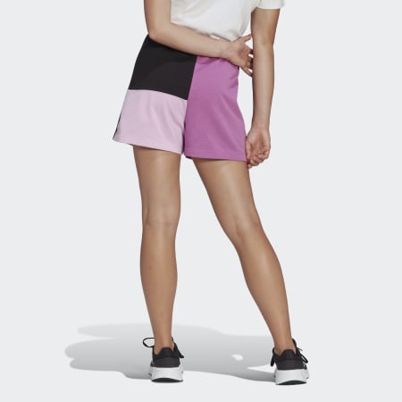 Essentials 3-Stripes Colorblock Oversized Shorts