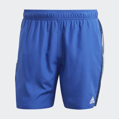 Short Length Colorblock 3-Stripes Swim Shorts