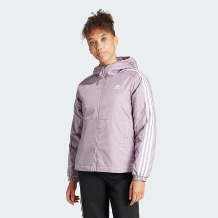 Essentials 3-Stripes Insulated Hooded Jacket