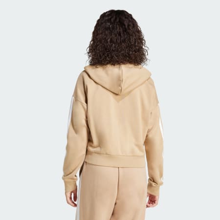 Essentials 3-Stripes French Terry Full-Zip Hoodie