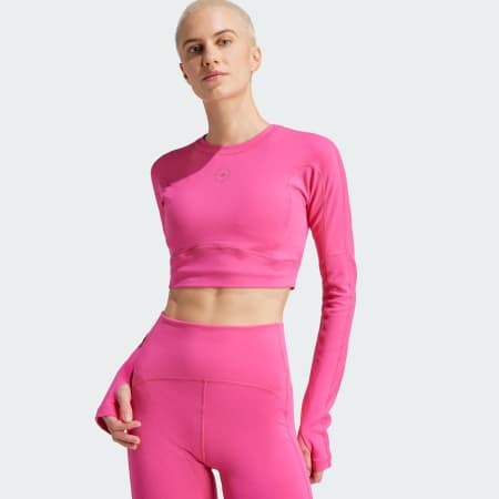 Adidas By Stella McCartney TrueStrength Seamless Long Sleeve Crop