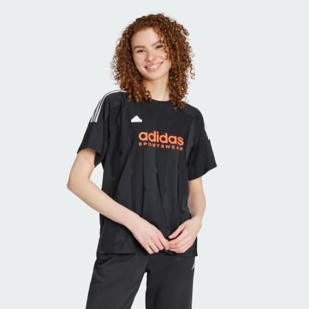 Tiro Cut 3-Stripes Jacquard Boyfriend Tee