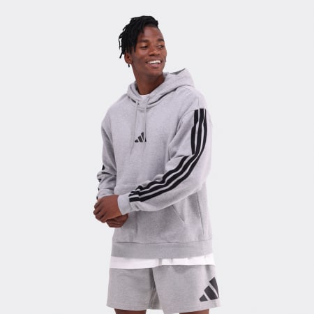 Essentials 3-Stripes Fleece Hoodie