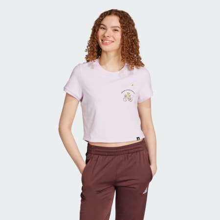 Codes Doodle Bike Graphic Crop Tee