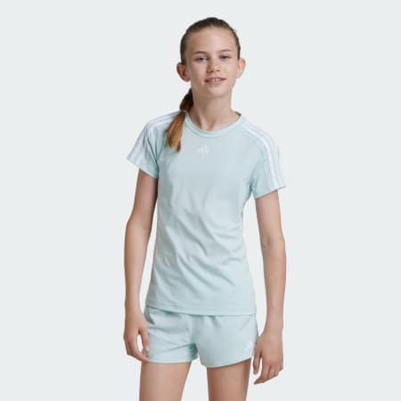 Tricou sport pe corp cu 3 dungi Train Essentials AEROREADY