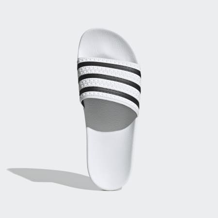 Adidas slippers white hotsell