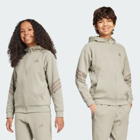 Future Icons 3-Stripes Full-Zip Hooded Track Jacket Kids