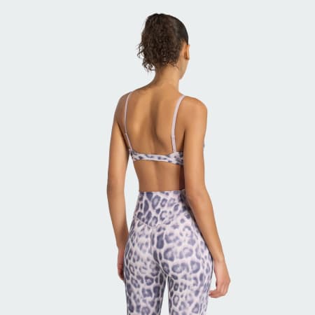 Optime Essentials Workout Leopard Light Support Bra