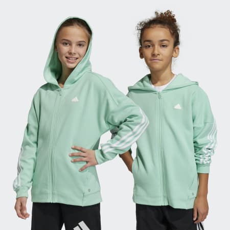 Future Icons 3-Stripes Full-Zip Hooded Track Top