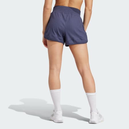 Pacer All Gym Seasonal Rib High-Rise Tonal 3-Stripes Shorts