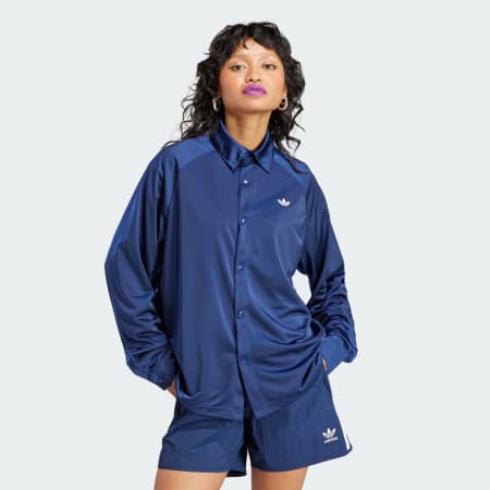 College Track Shirt Jacket