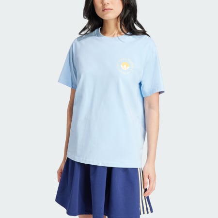 Light blue store graphic tee