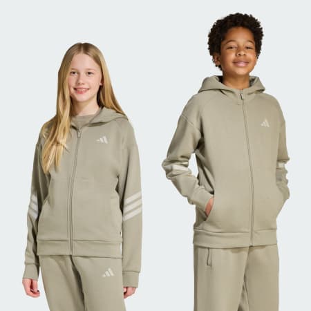 Future Icons 3-Stripes Full-Zip Hooded Track Jacket Kids