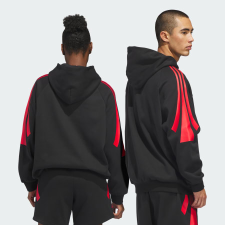 adidas Basketball 3-Stripes Fleece Hoodie (Gender Neutral)