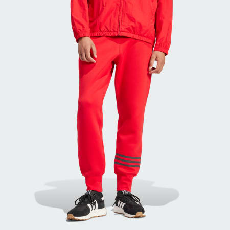 Mens red store adidas track pants