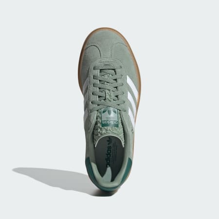 Adidas Originals - Gazelle Mujer Zapatillas IE5612 Verde Calzado Blanco Oro  Metálico - Ryses