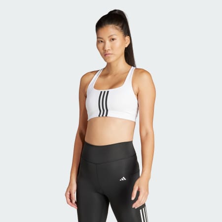 Powerimpact Training Medium-Support 3-Stripes Bra