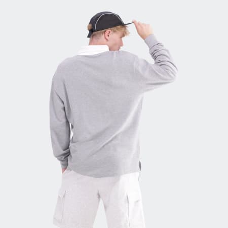 Mens Small Logo Rugby Polo Shirt