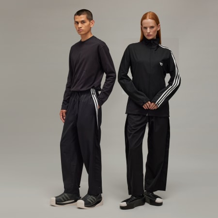 Pantaloni de trening din lână rafinată Y-3 - 3 dungi