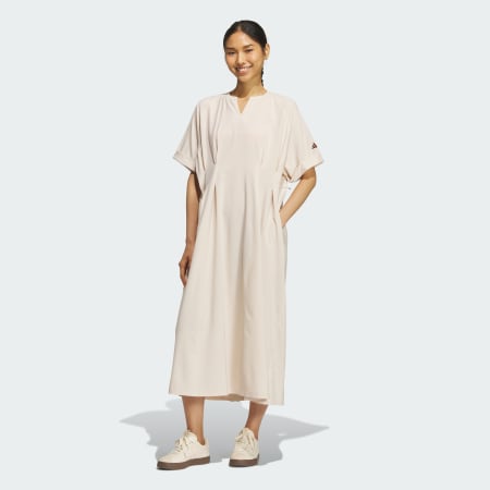 SOFTLUX STRETCH WOVEN LOOSE FIT DRESS