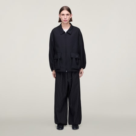 Y-3 精緻羊毛裁剪寬長褲