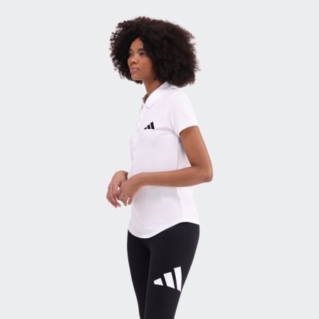 WOMENS SMALL LOGO PIQUE POLO SHIRT