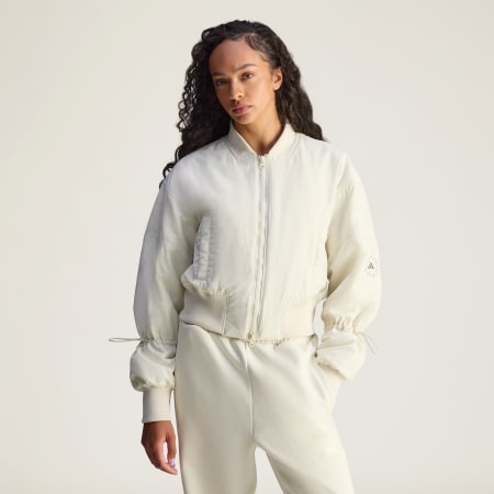 adidas by Stella McCartney TrueNature Woven Bomber Cropped Jacket
